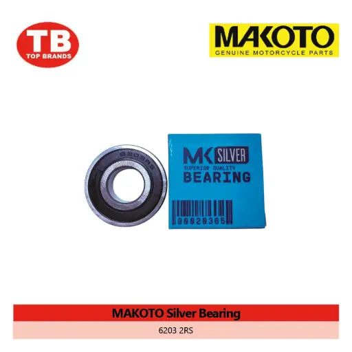 [90020365] BEARING RUBBER SEAL / 6203 2RS / MAKOTO SILVER (400PCS/BOX) - LZD