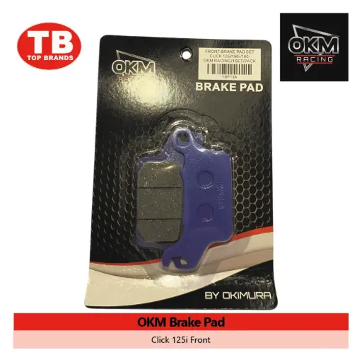 [YBP13A] BRAKE PAD / CLICK125I V2&V3/CLICK150I V2/CLICK160 FRONT / OKM - LZD - FMV