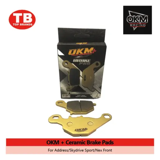 [YBP67] BRAKE PAD CERAMIC / ADDRESS/NEX/KMX FRONT / OKM+ - LZD