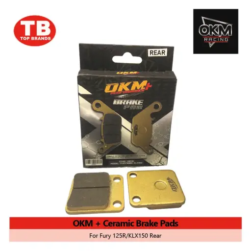 [YBP61] BRAKE PAD CERAMIC / FURY/KLX150 REAR / OKM+ - LZD