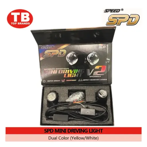 [A21774] MINI DRIVING LIGHT / V2 DUAL COLOR YELLOW&WHITE / SPD - LZD - FMV