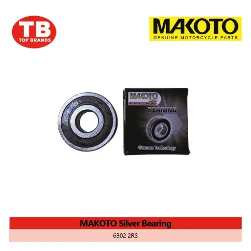 [90020364] BEARING RUBBER SEAL / 6302 2RS / MAKOTO SILVER (340PCS/BOX) - LZD