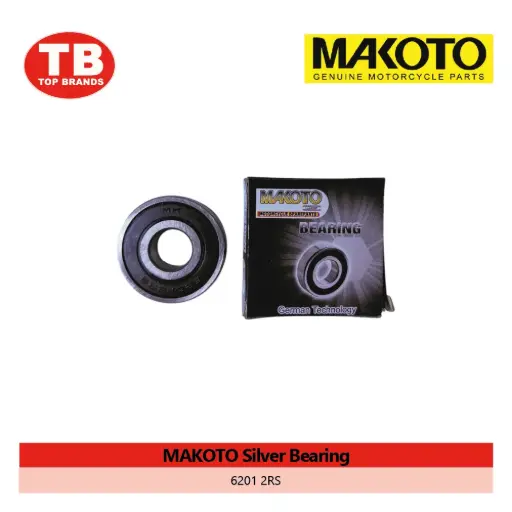 [90020368] BEARING RUBBER SEAL / 6201 2RS / MAKOTO SILVER (480PCS/BOX) - LZD - FMV