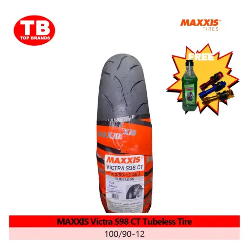 [A22958] TIRE MAXXIS / TL 100/90-12 VICTRA S98 CT GIORNO/GRAVIS SRP2011 - LZD