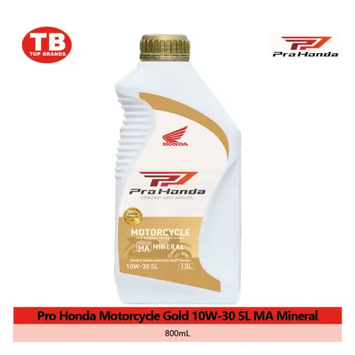 [08232-2MA-K8LPP] OIL ENGINE PRO HONDA GOLD / 24X800ML 10W-30 SL MA MINERAL / HPI - LZD