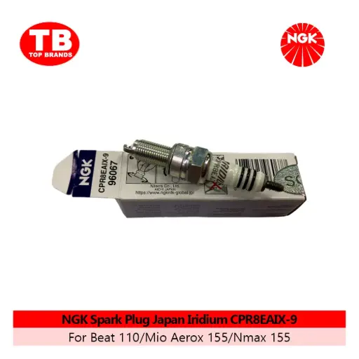 [87295960677] SPARK PLUG / CPR8EAIX-9 / BEAT110/MIO AEROX155/NMAX155 / NGK IRIDIUM  - LZD