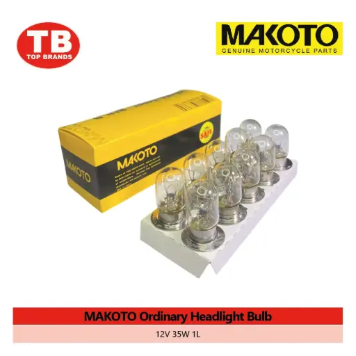 [90000287] BULB HEAD ORD MAKOTO / 12V 35W 1L (10PCS/BOX) - LZD