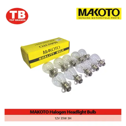 [103432] BULB HEAD ORD MAKOTO / 12V 35W 3H (10PCS/BOX) - LZD