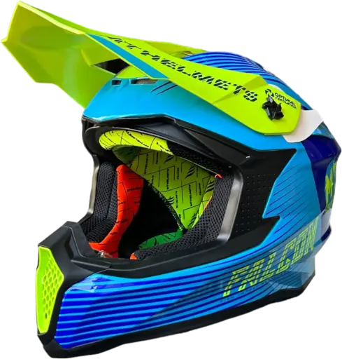 [11196172316] HELMET MT FALCON G-D 275 / L N.YELLOW/BLUE SYSTEM SR4295# - LZD 