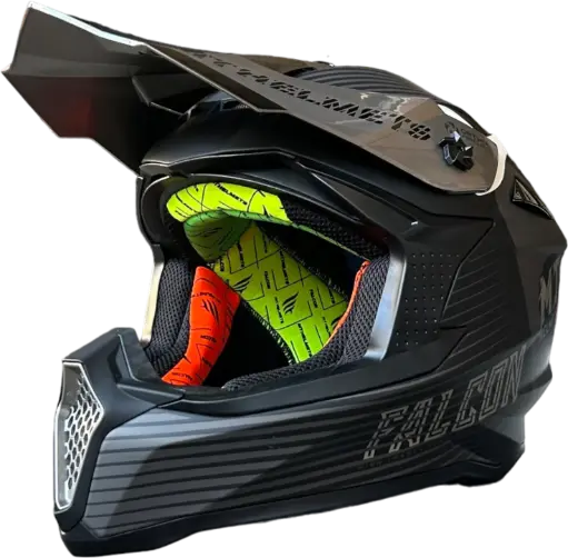 [11196173237] HELMET MT FALCON G-D 345M / XL M.BLACK/GRAY SYSTEM - LZD
