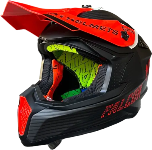[11196173537] HELMET MT FALCON G-D 365M / XL M.BLACK/RED SYSTEM - LZD