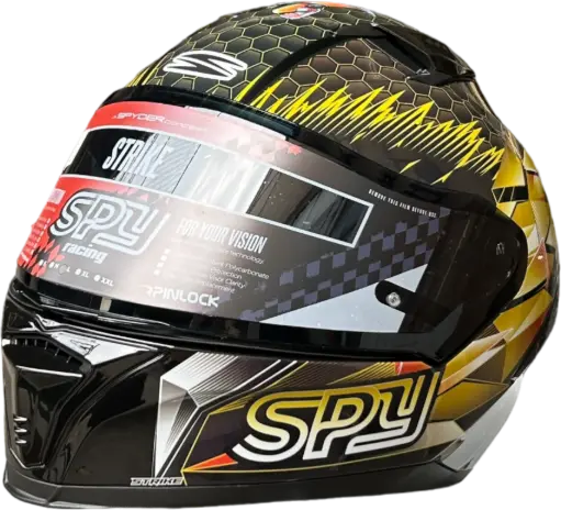 [21070631] HELMET SPYDER STRIKE G 322_S /  M BLACK/YELLOW S2 - LZD