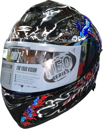 [21072233] HELMET SPYDER NEO SHIFT 3 GD 374_BS / L BLACK/BLUE/RED RYUJIN - LZD