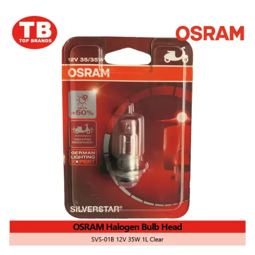 [4008321478023] BULB HEAD HALOGEN / SVS-01B 12V 35W 1L CLEAR / OSRAM - LZD 