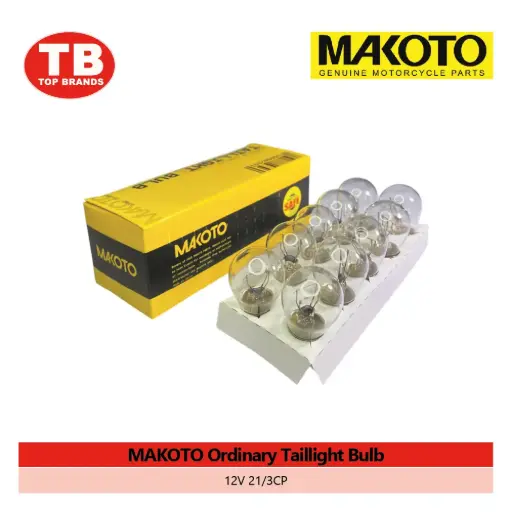 [90000299] BULB TAIL ORD MAKOTO / 12V 21/3CP (10PCS/BOX) - LZD
