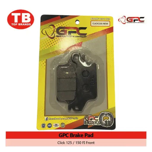 [4801800862951] BRAKE PAD / CLICK125I/CLICK150I FRONT / GPC - LZD 