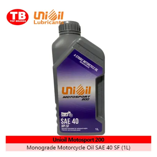 [4806017901868] -OIL ENGINE UNIOIL SF 200 MONOGRADE / MA SOLO SF / SAE40 / 12X1000ML (A18025) SRP200 - FMV- LZD