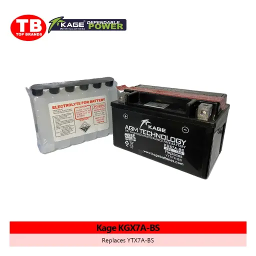 [6947312407797] BATTERY MF SEP. ACID / YTX7A-BS XLR200 (2024) / KAGE (6PCS/BOX) - LZD - FMV 