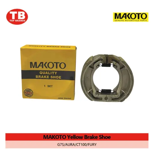 [70002361] BRAKE SHOE / G7S/AURA/CT100/FURY / MAKOTO YELL - LZD - FMV 
