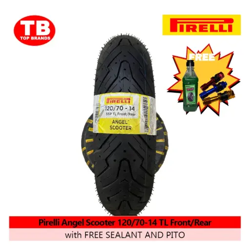 [8019227277036] TIRE ANGEL SCOOTER / 120/70-14 TLF/R / PIRELLI / - LZD