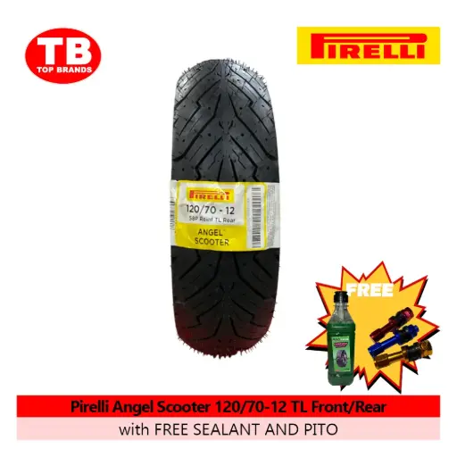 [8019227277098] TIRE ANGEL SCOOTER / 120/70-12 TLF/R / PIRELLI / - LZD