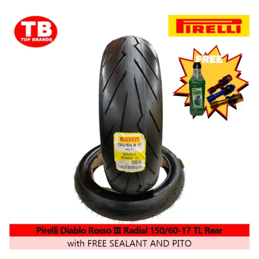 [8019227285512] TIRE DIABLO ROSSO III RADIAL / 150/60-17 TLR (2024) / PIRELLI / - LZD