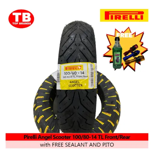 [8019227290233] TIRE ANGEL SCOOTER / 100/80-14 TLF/R / PIRELLI / - LZD