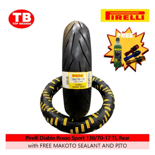 [8019227361452] TIRE DIABLO ROSSO SPORT / 130/70-17 TLR (2024) / PIRELLI / - LZD
