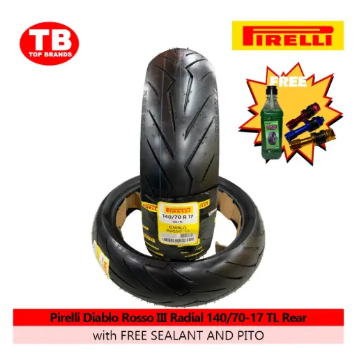 [8019227378719] TIRE DIABLO ROSSO III RADIAL / 140/70-17 TLR (2022) / PIRELLI / - LZD