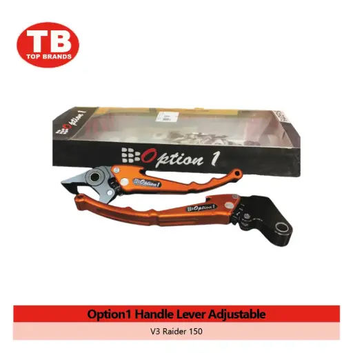 [9905] HANDLE LEVER W/ADJ OPTION 1 / V3 RAIDER150 ORANGE - LZD 