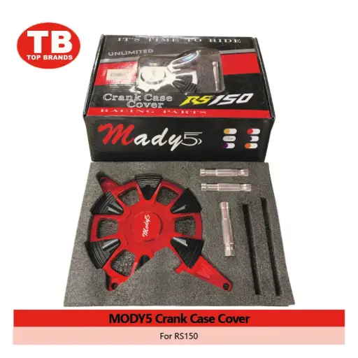 [A11728] CRANKCASE COVER MODY5 / RS150 RED - LZD 