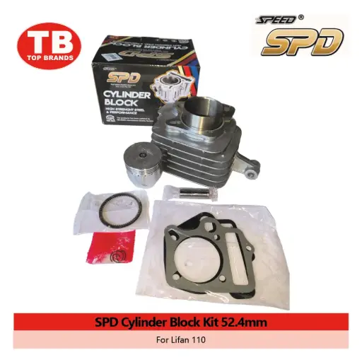 [A13785] CYL BLOCK W/PISTON KIT / LIFAN110 52.4MM / SPD - LZD 