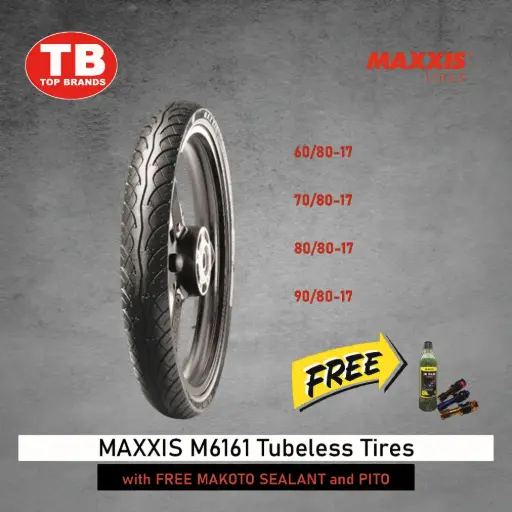 [A14446] TIRE MAXXIS / TL 80/80-17 M6161 (DOT 5024) - LZD