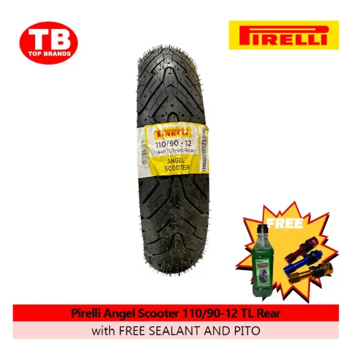 [A16326] TIRE ANGEL SCOOTER / 110/90-12 TLF/R / PIRELLI / - LZD