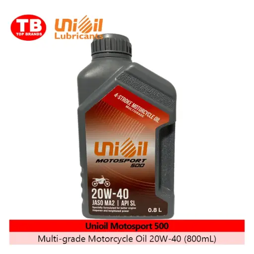 [4806017901882] -OIL ENGINE UNIOIL 500 MULTI-GRADE / 12X800ML SL MA2 20W-40 - LZD