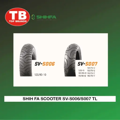 [A19447] TIRE SHIH FA DEMON DSIGN / TL 130/70-17 SV-S007 6PLY (DOT 2024) - LZD - FMV 