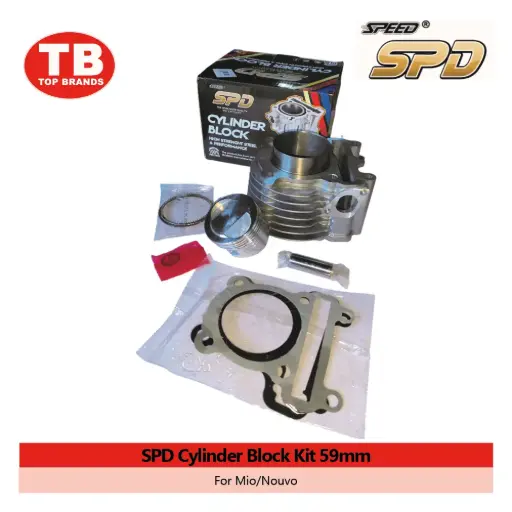 [A19815] CYL BLOCK W/PISTON KIT / MIO/NOUVO 59MM / SPD - LZD 