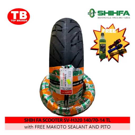 [A19975] TIRE SHIH FA SCOOTER / TL 140/70-14 SV-H320 6PLY (DOT 2024) - LZD - FMV 