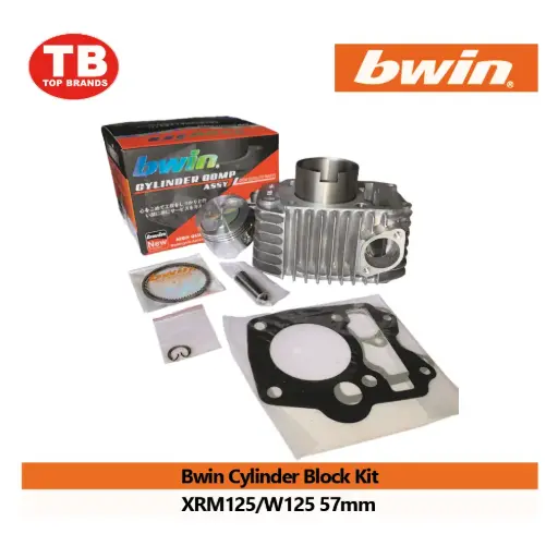 [A21237] CYL BLOCK W/PISTON KIT / XRM125/W125 57MM / BWIN - LZD 