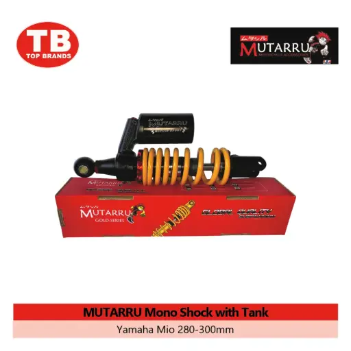 [A21396] MONO SHOCK W/ TANK / MIO 280-300MM YELLOW / MUTARRU - LZD 