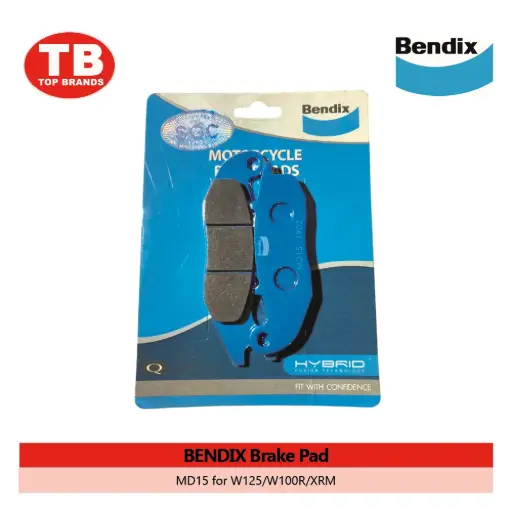 [A5476] BRAKE PAD / W125/W100R/XRM NEW MD15 / BENDIX - LZD 
