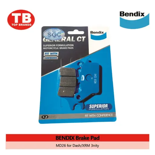 [A5543] BRAKE PAD / DASH/XRM 3NITY FRONT MD26 - FMV / BENDIX - LZD 