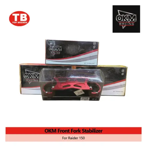 [A7030] FRONT FORK STABILIZER OKM / RAIDER150 RED - LZD 