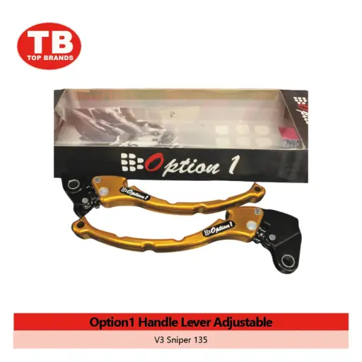 [A8308] HANDLE LEVER W/ADJ OPTION 1 / V3 SNIPER 135 GOLD - LZD 