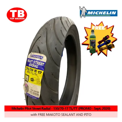 [MT1055] TIRE MICHELIN PILOT STREET RADIAL / TL/TT 130/70-17 / - LZD