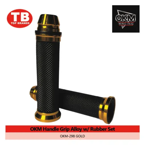 [OM285] HANDLE GRIP ALLOY W/RUBBER / OKM-298 GOLD - LZD 