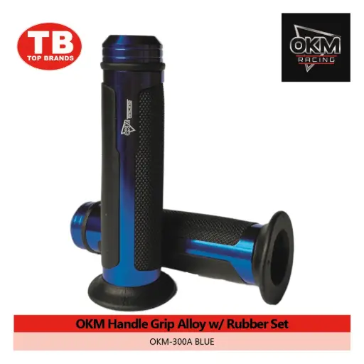 [OM289] HANDLE GRIP ALLOY W/RUBBER OKM / OKM-300A BLUE - LZD 