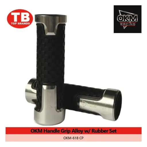 [OM311] HANDLE GRIP ALLOY W/RUBBER / OKM-618 CP - LZD 