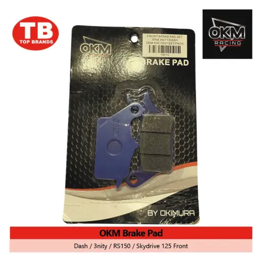 [YBP12] BRAKE PAD / DASH/3NITY/RS150/SKYDRIVE1 25  FRONT / OKM - FMV - LZD 