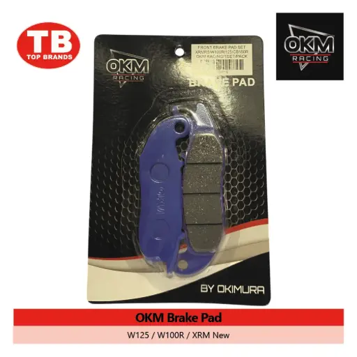 [YBP16] BRAKE PAD / W125/W100R/XRM NEW / OKM - LZD - FMV 
